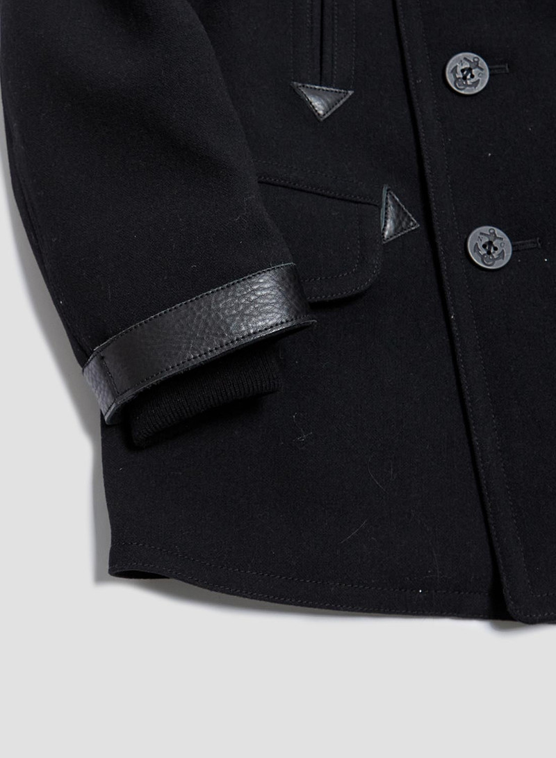 40's U.S. Navy Pea Coat in Black 7