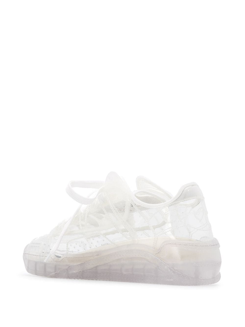 transparent low-top sneakers - 3