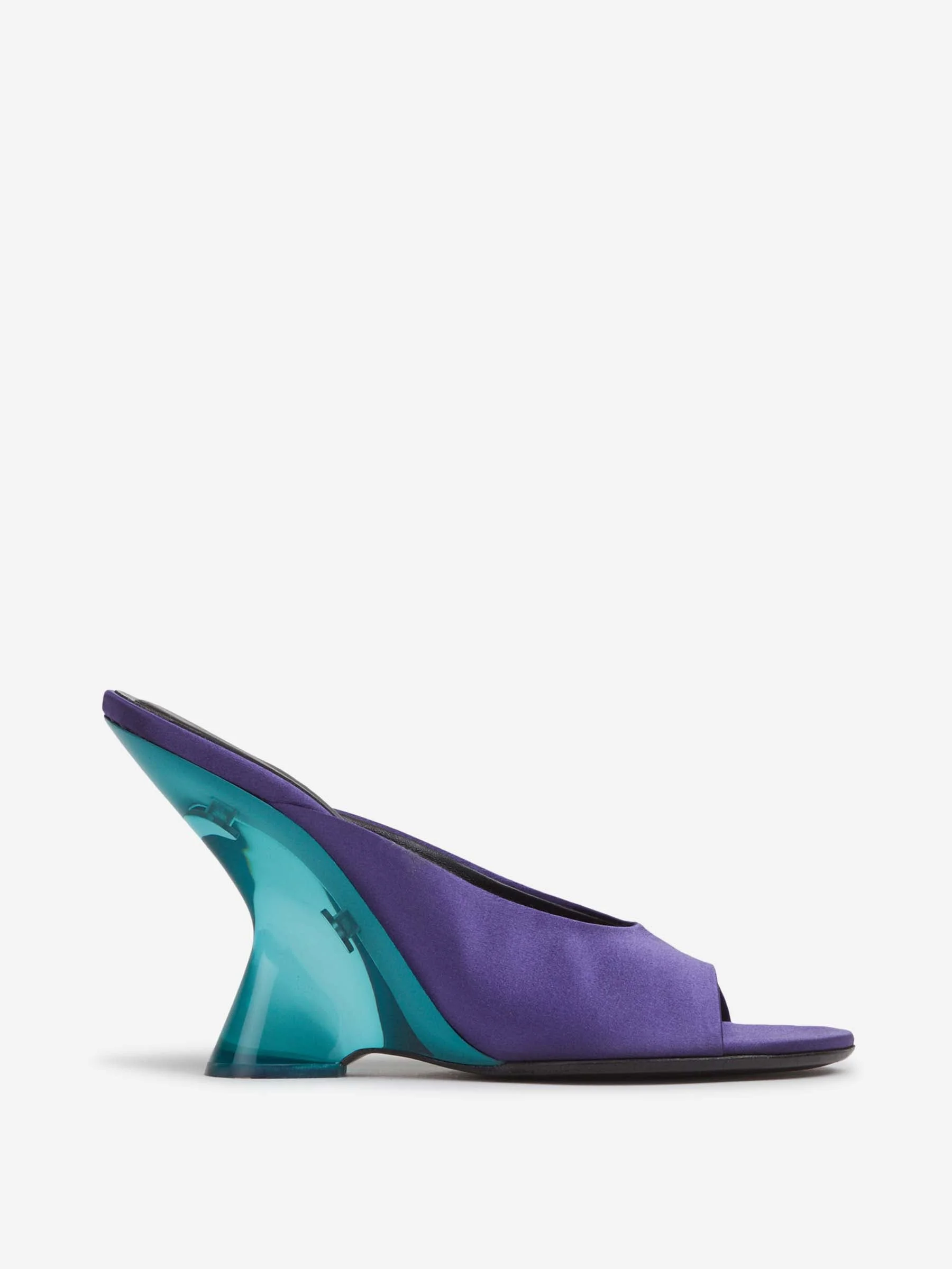 SATIN WEDGE SHOE - 1