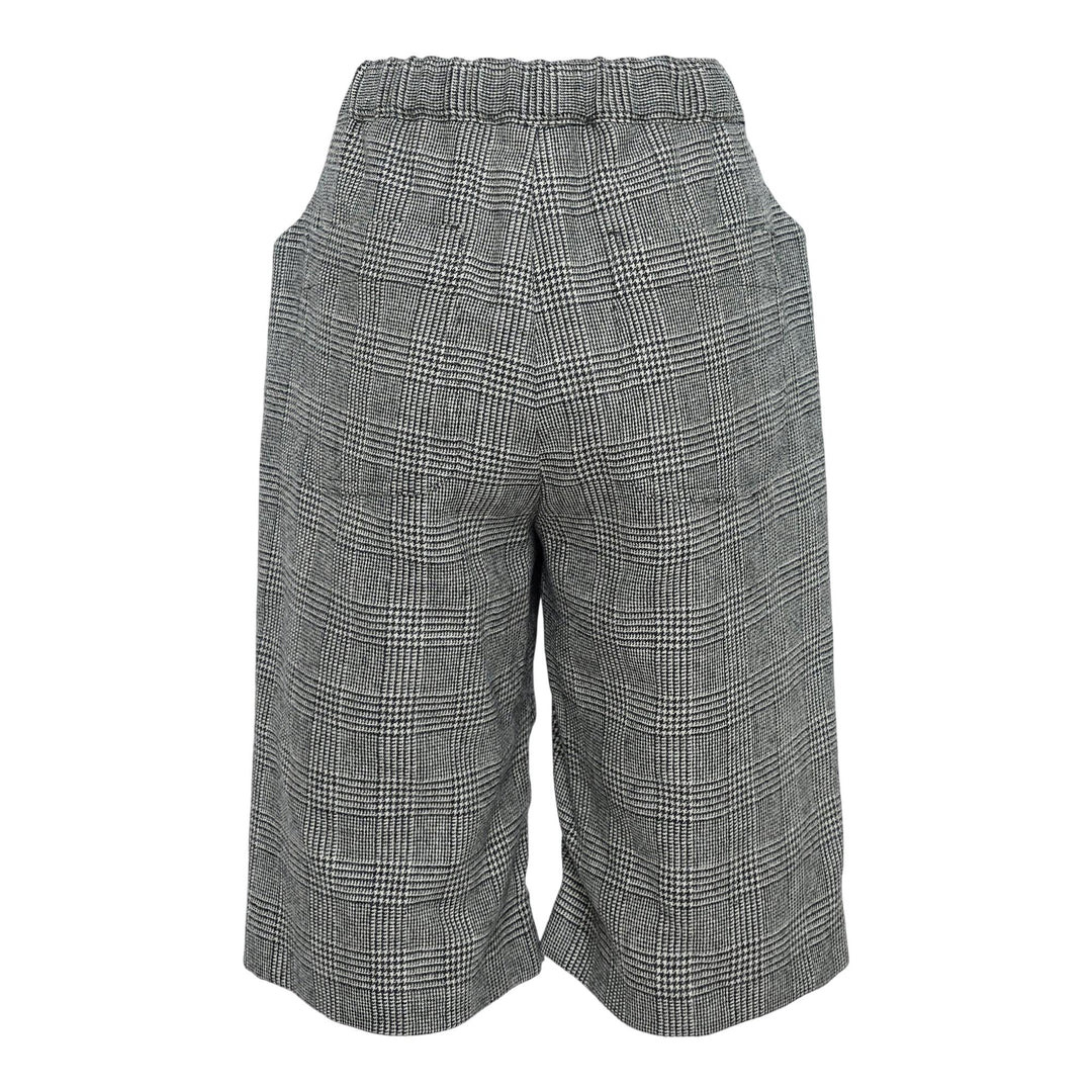 Checkered Pattern Wool Tweed Shorts - 2