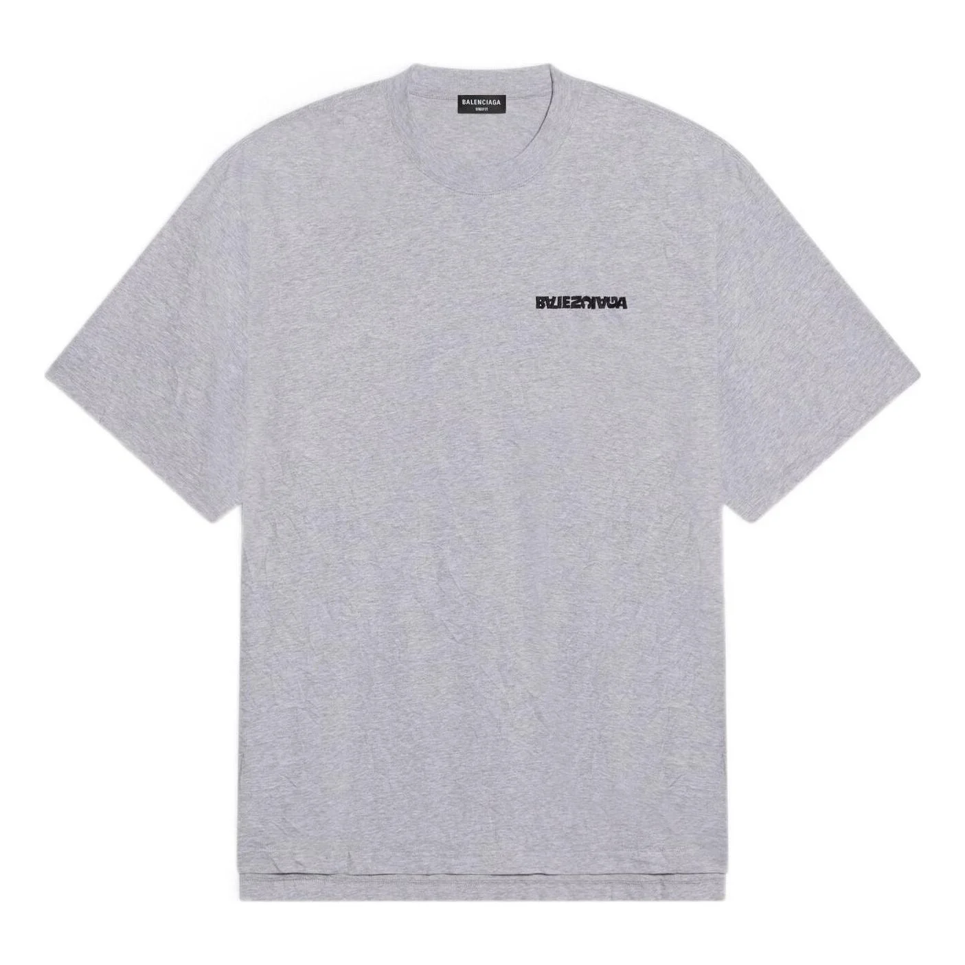 Balenciaga Turn Slit T-Shirt 'Grey Black' 675016TLVB31167 - 1