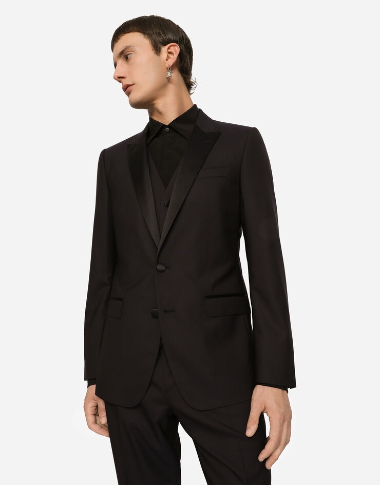 Wool and silk three-piece Martini-fit tuxedo suit - 4