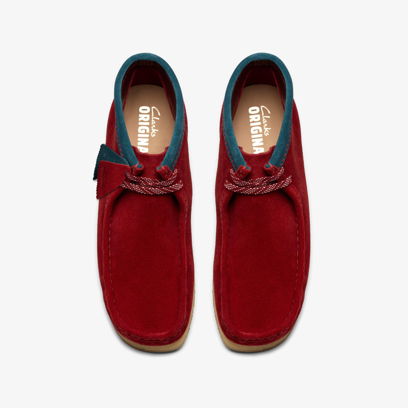 Wallabee Boot Dark Red Suede 7