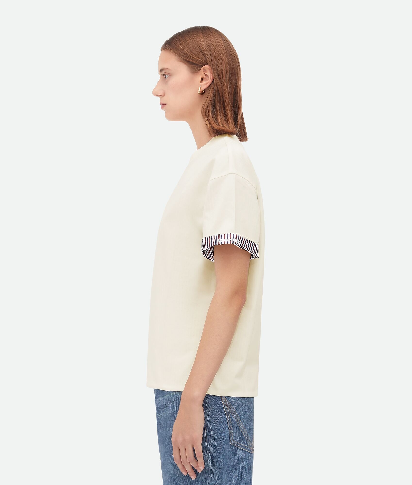 Double Layer Striped Cotton T/Shirt - 2