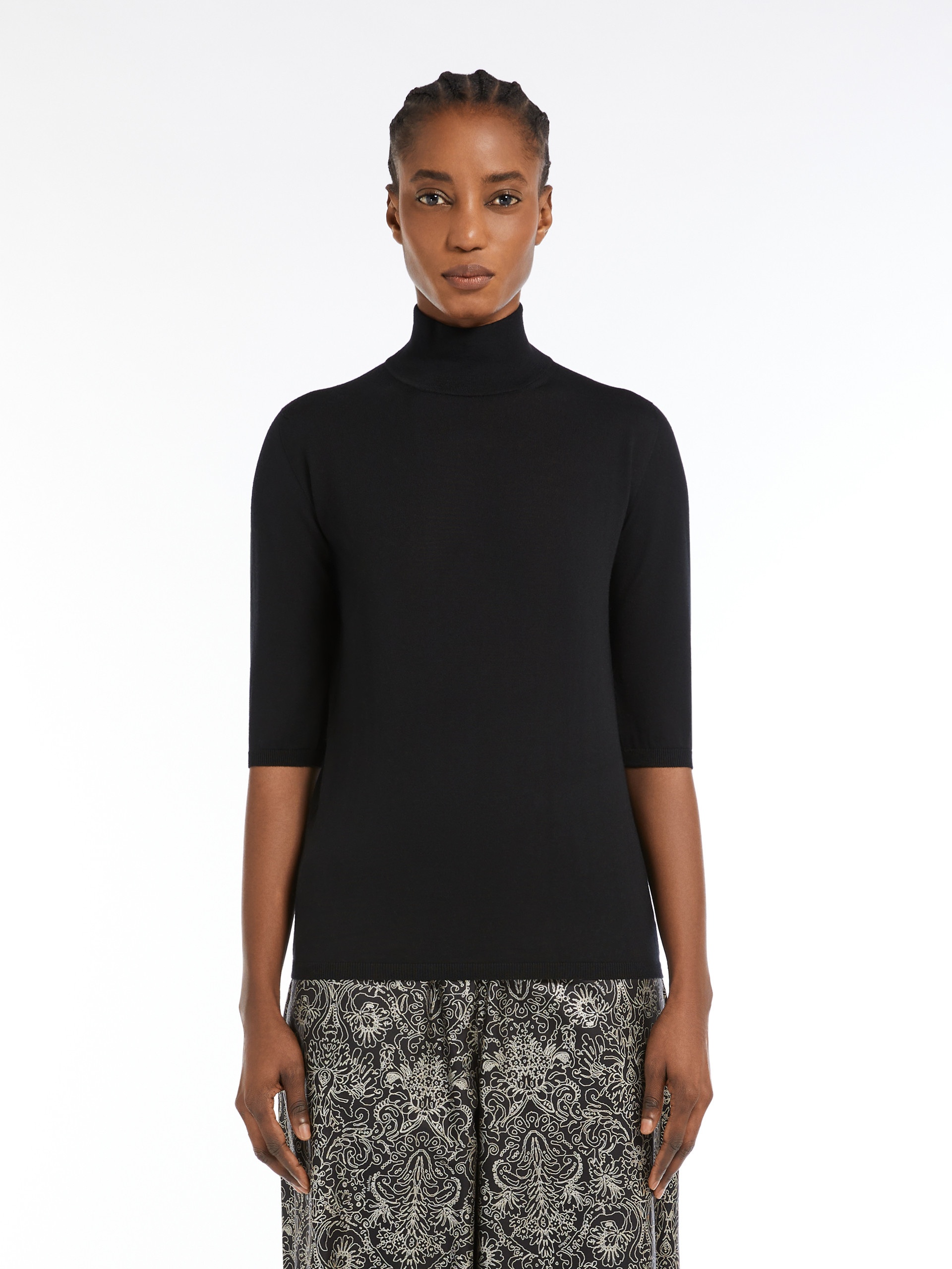 CECINA Wool knit turtleneck jumper - 3