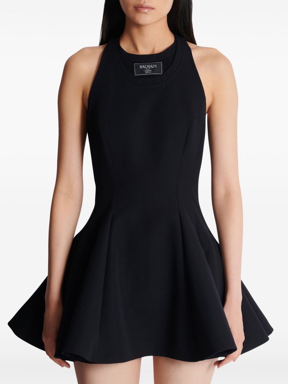 logo-patch mini dress - 5