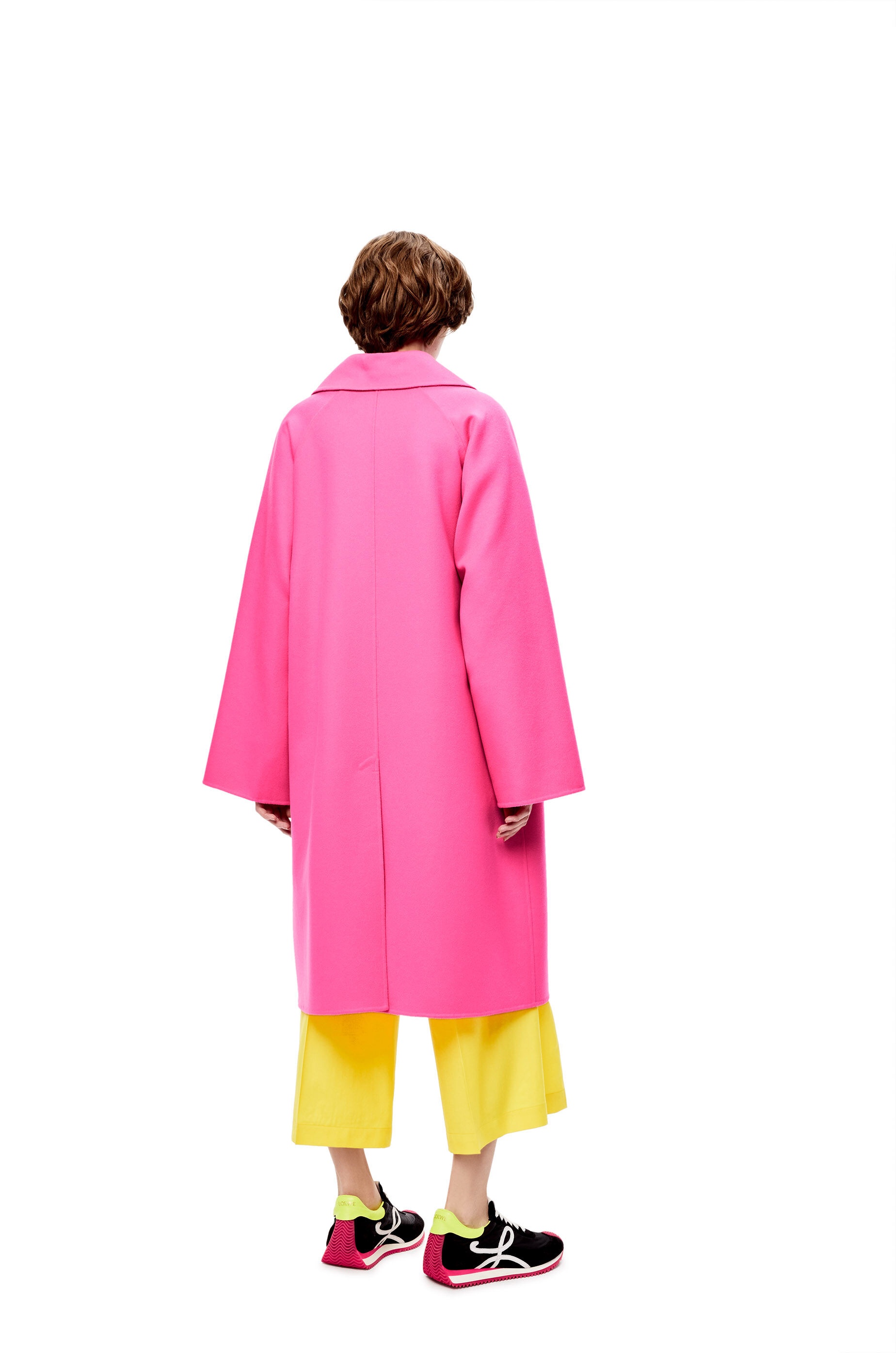 Neon coat in wool and cashmere - 4