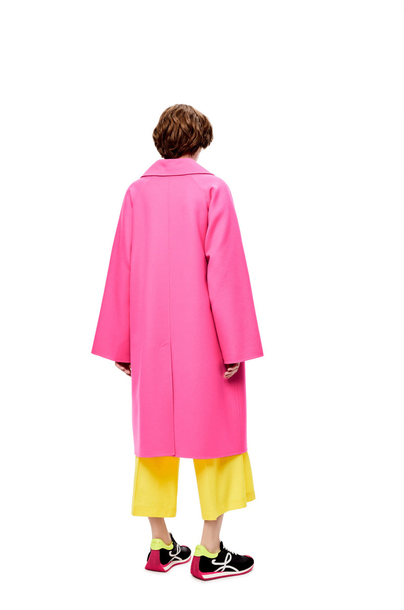 Neon coat in wool and cashmere 4