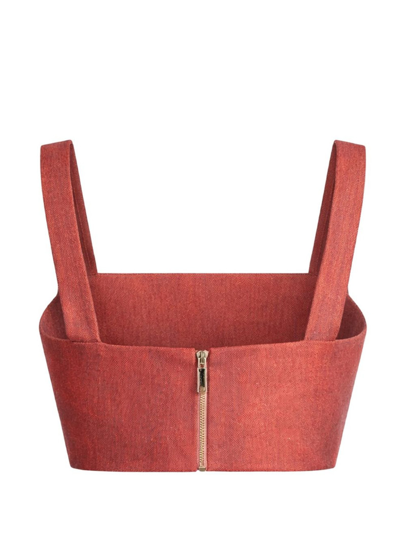 ELIE SAAB printed crop top outlook