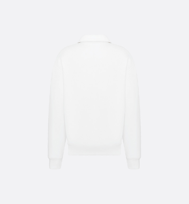 Dior Christian Dior Tag Sweatshirt with Zipped Collar, Oversized Fit outlook
