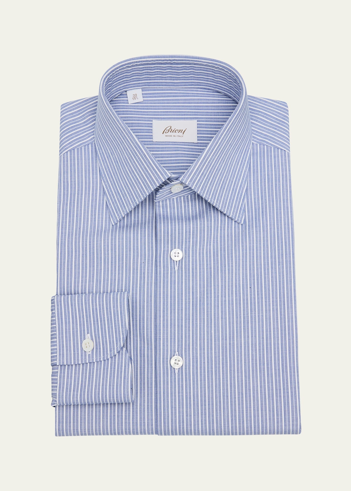 Men's Cotton Multi-Stripe Dress Shirt - 1