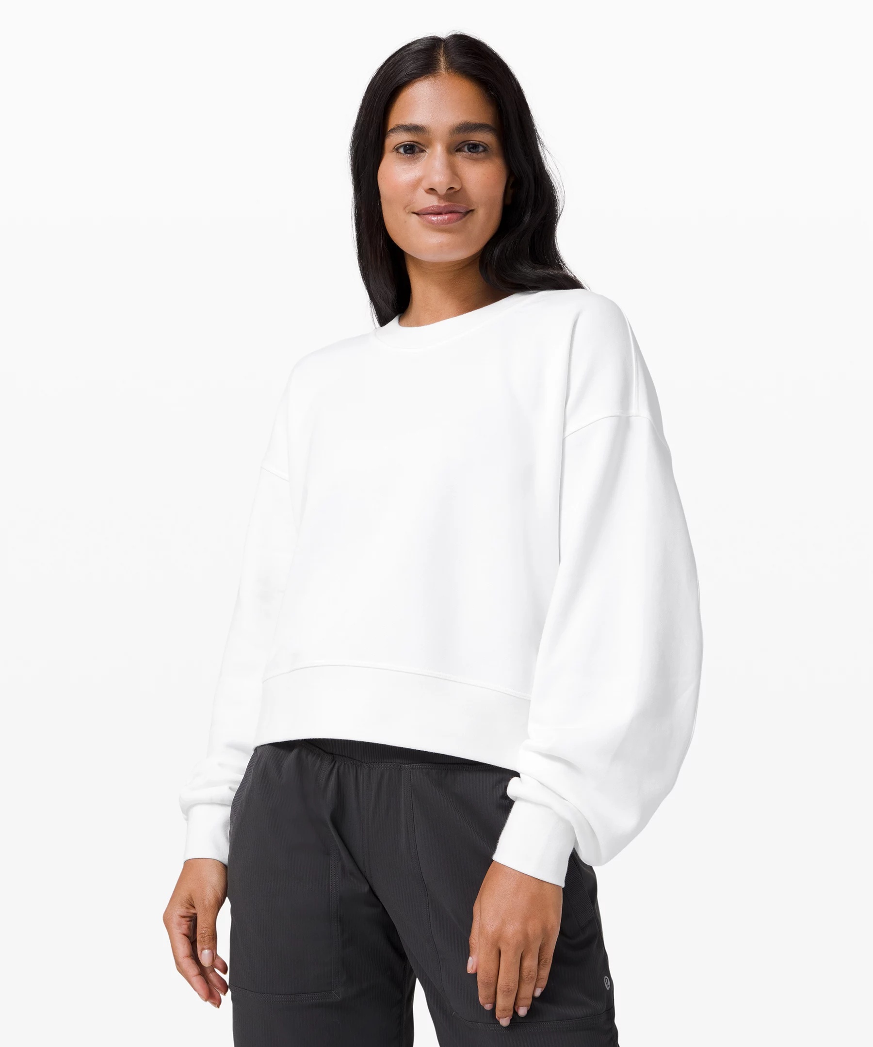 Perfectly Oversized Cropped Crew *French Terry - 1