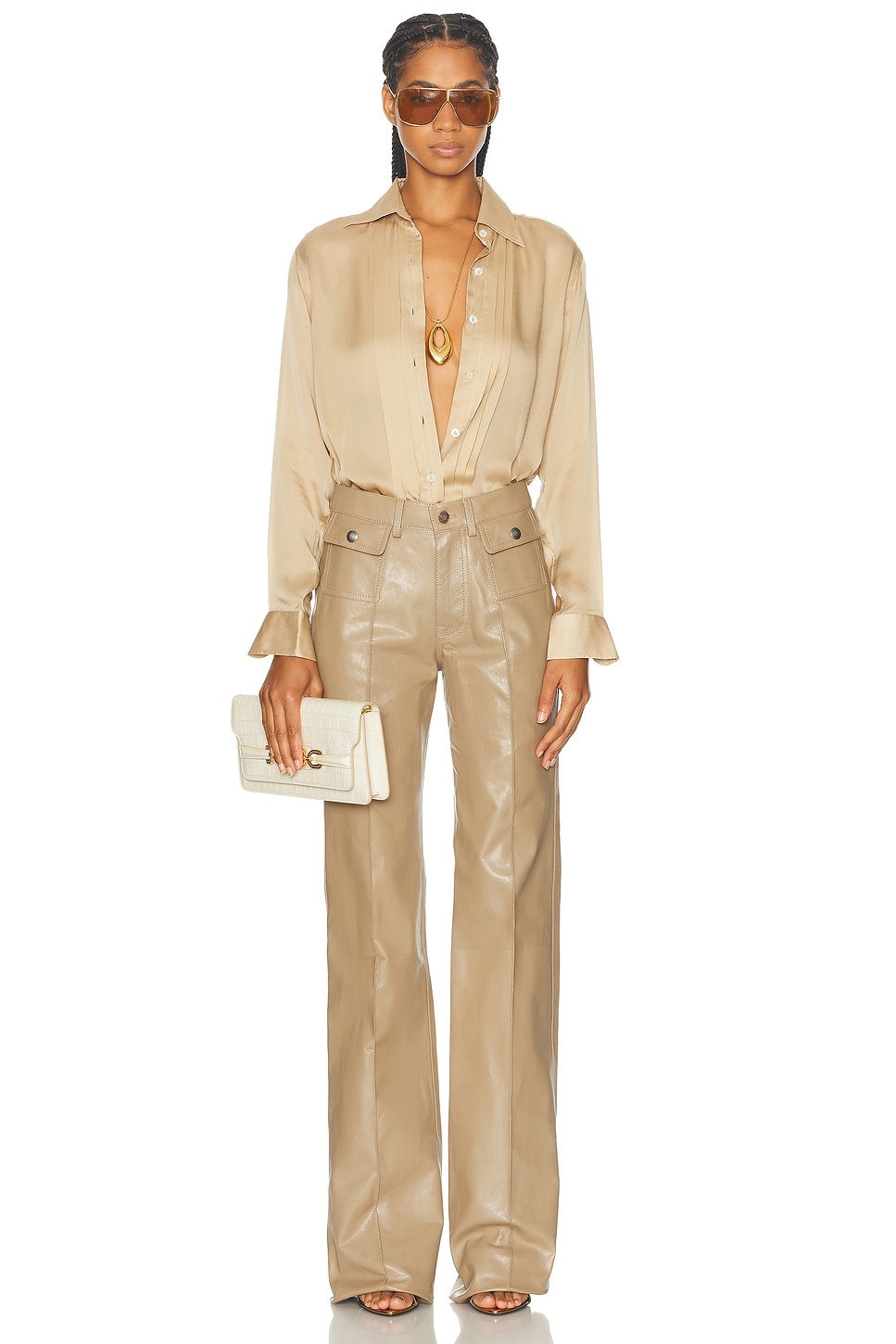 TOM FORD Goat Leather Patch Pocket Pant | forward | REVERSIBLE