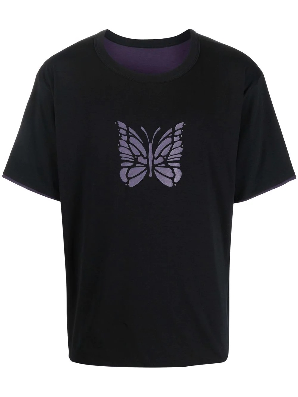 butterfly-print T-shirt - 1