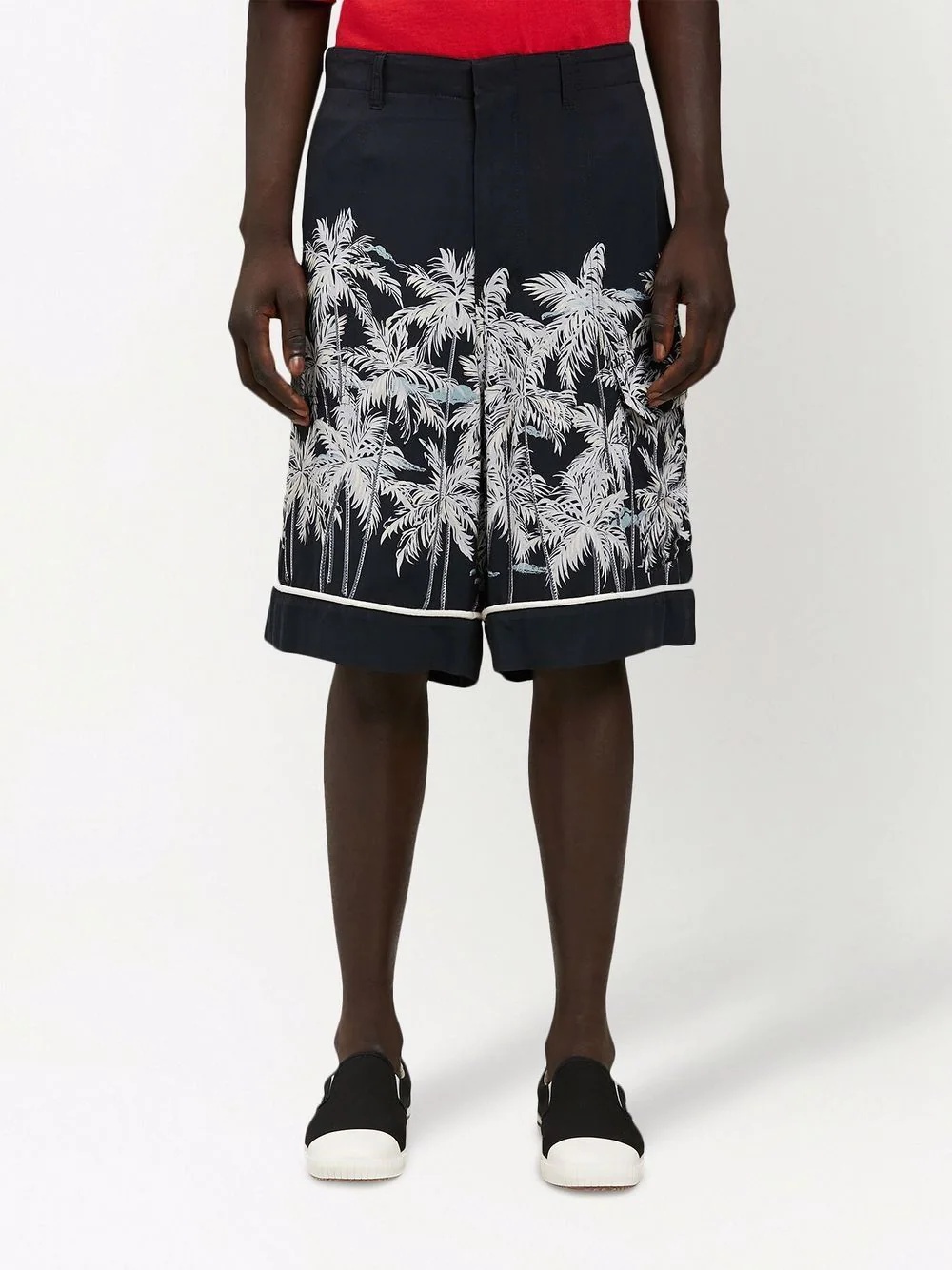 Palms-print bermuda shorts - 3