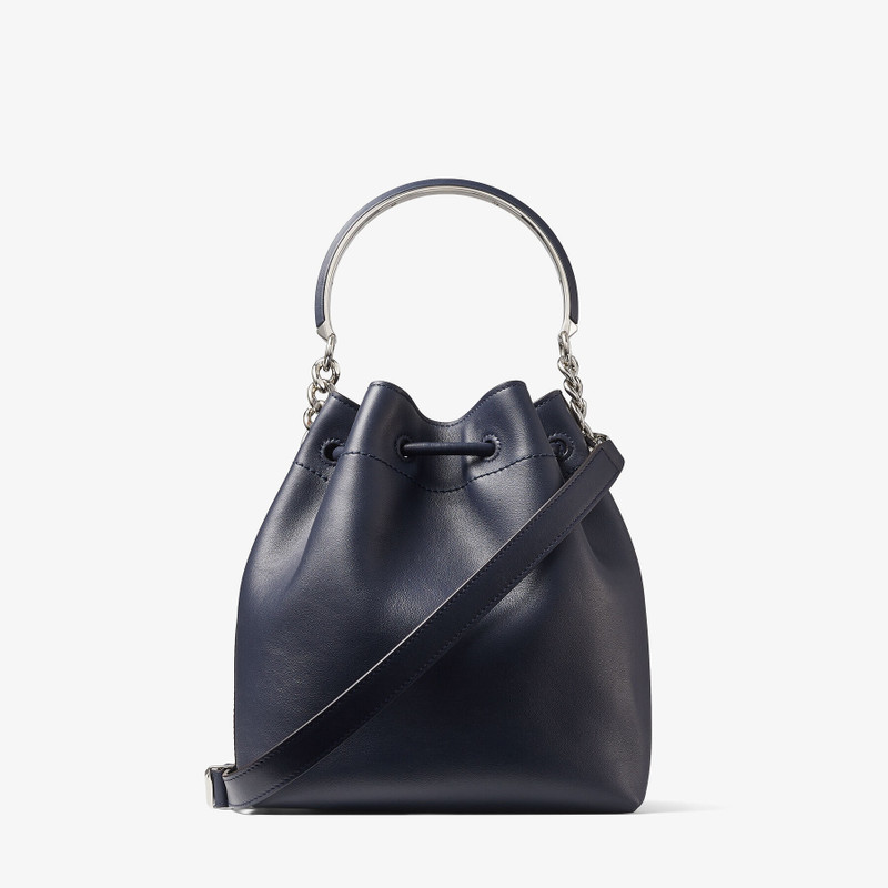 Bon Bon Bucket
Navy Calf Leather Bucket Bag 8