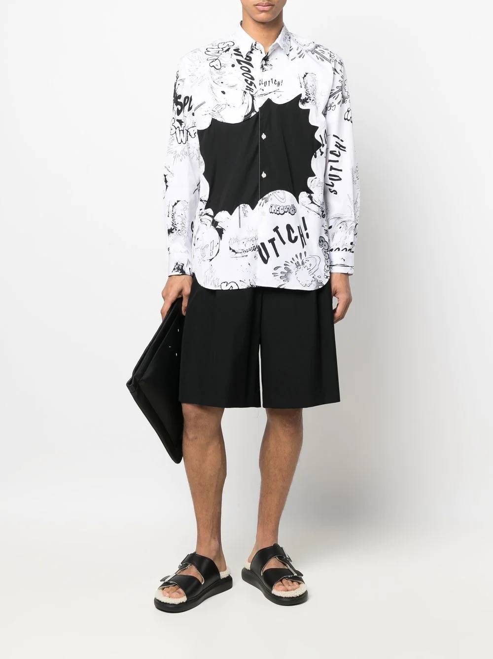 comics-print long-sleeve shirt - 2