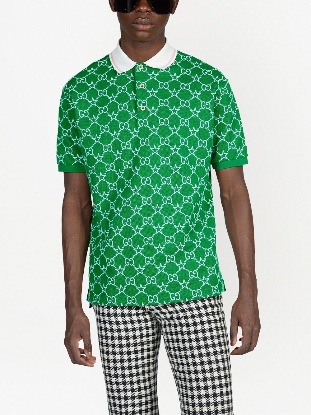 GG-pattern polo top - 3