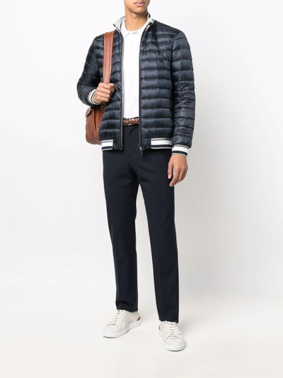 Herno stripe-detail quilted jacket outlook