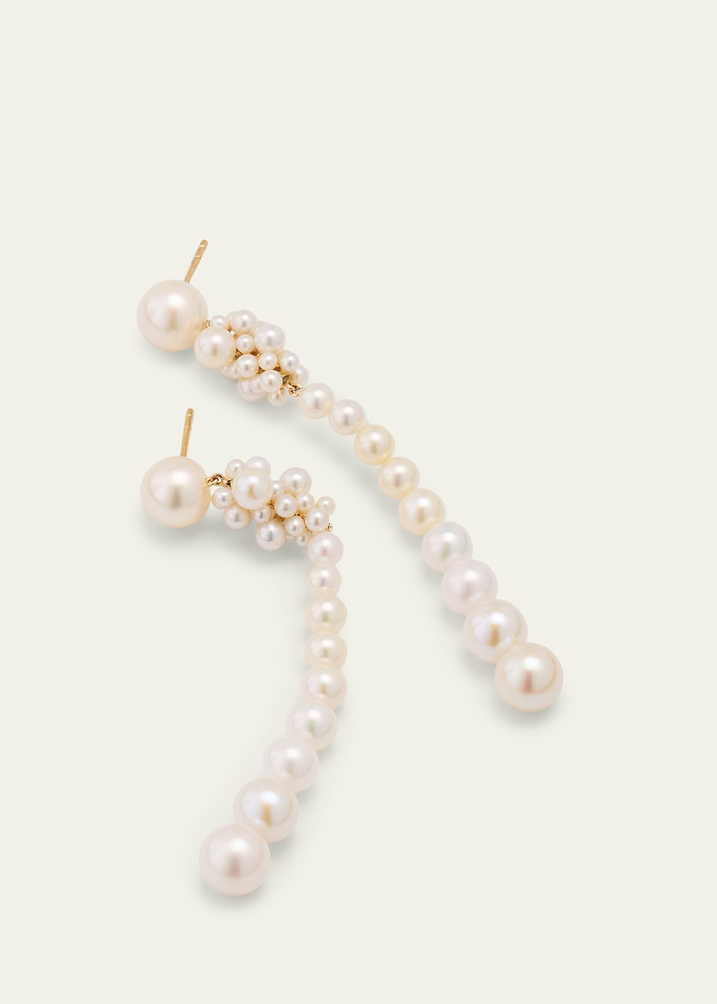 14K Recycled Gold Colona Earrings with Freshwater Pearls - 3