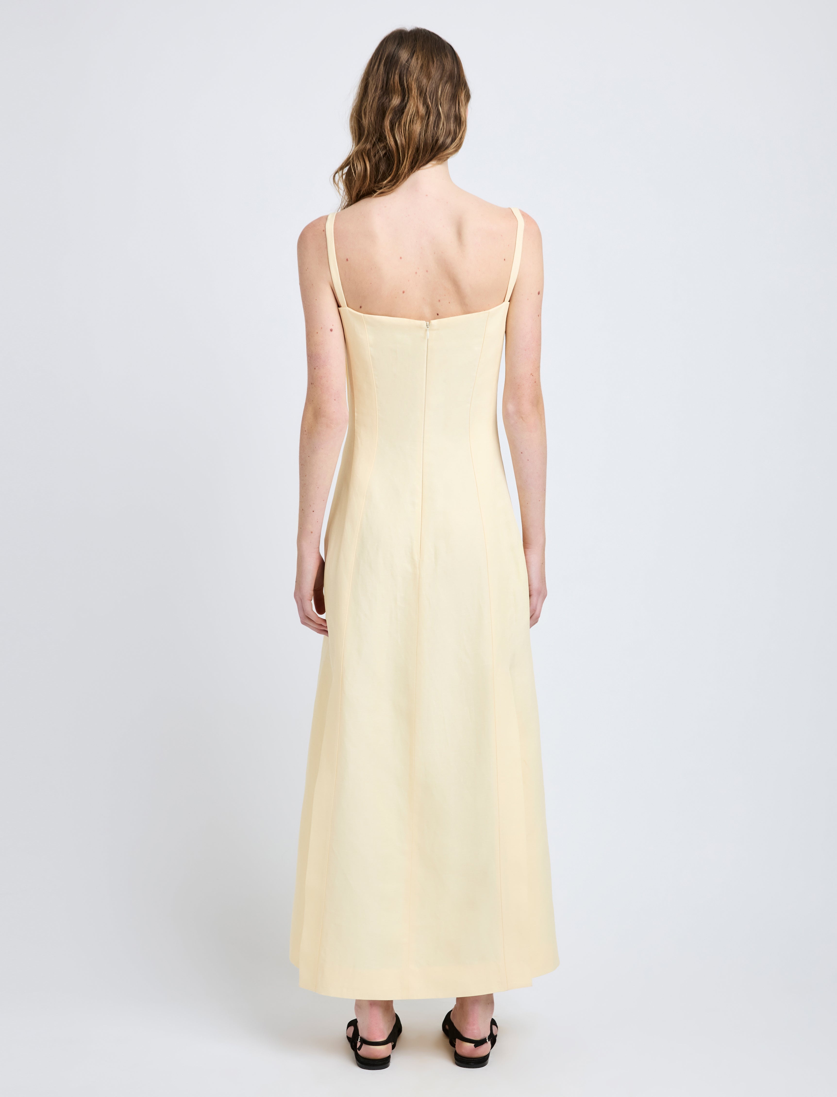 Candice Dress in Linen Viscose - 4