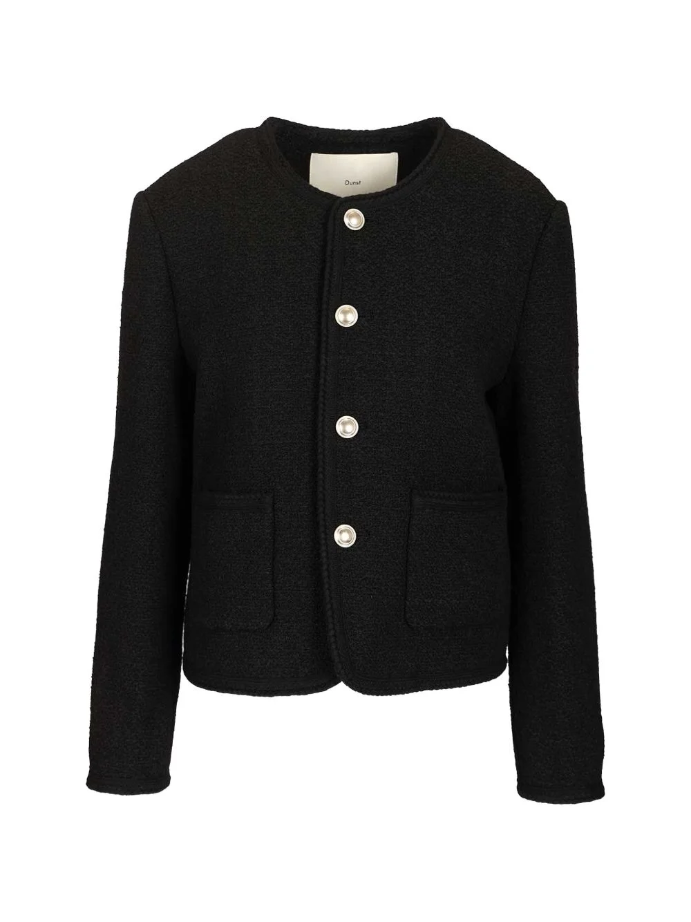 boucllé patch-pocket jacket - 1