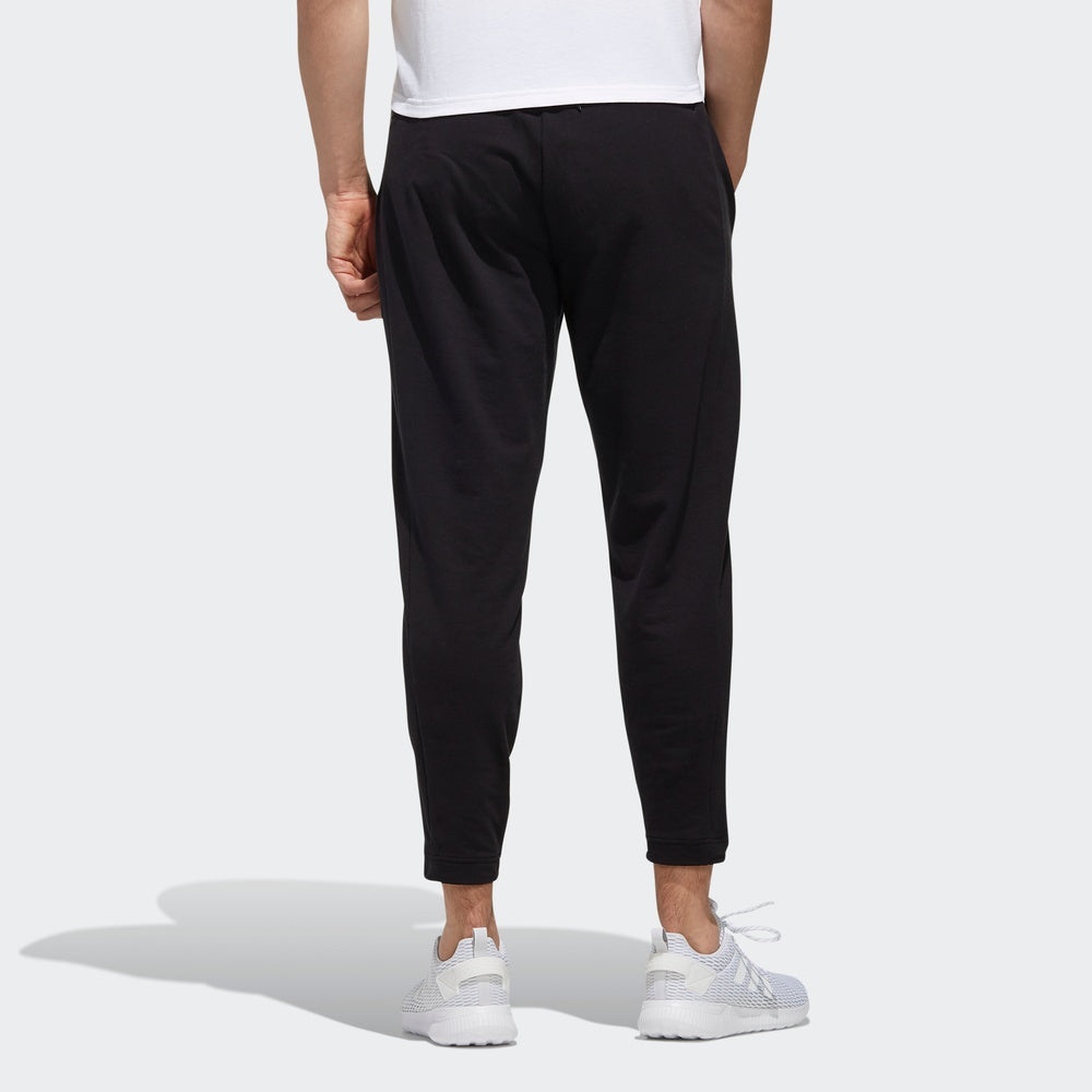 adidas neo logo Casual Sports Pants Black EJ7078 - 3