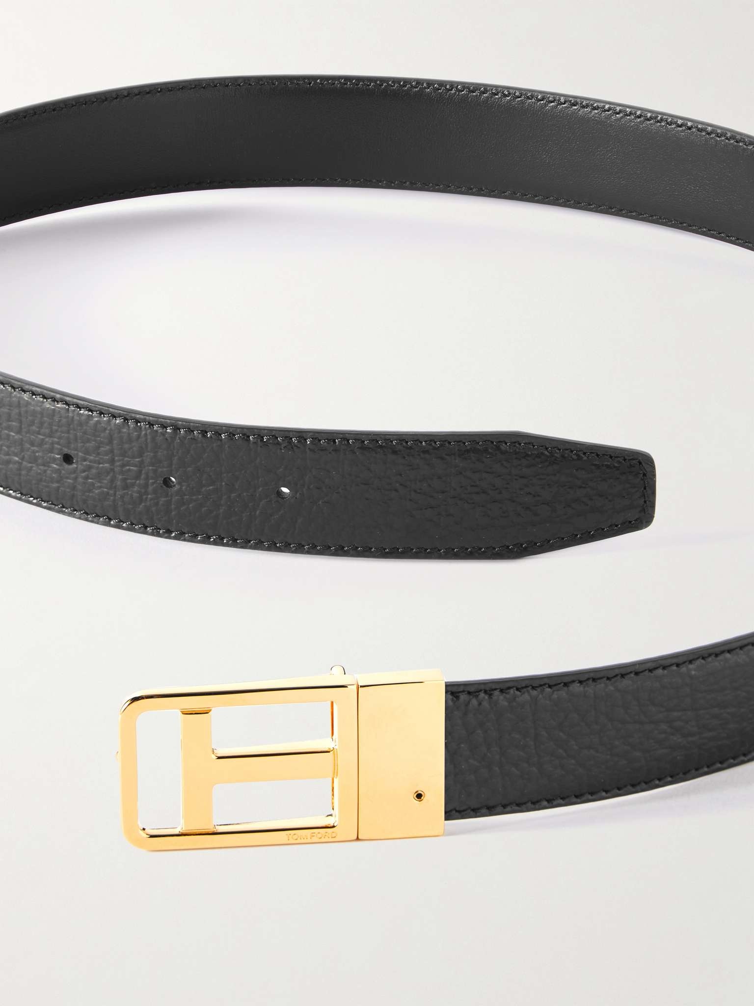 3cm Reversible Full-Grain Leather Belt - 5