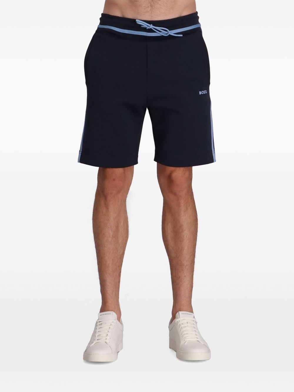 logo-print drawstring-waist shorts - 3