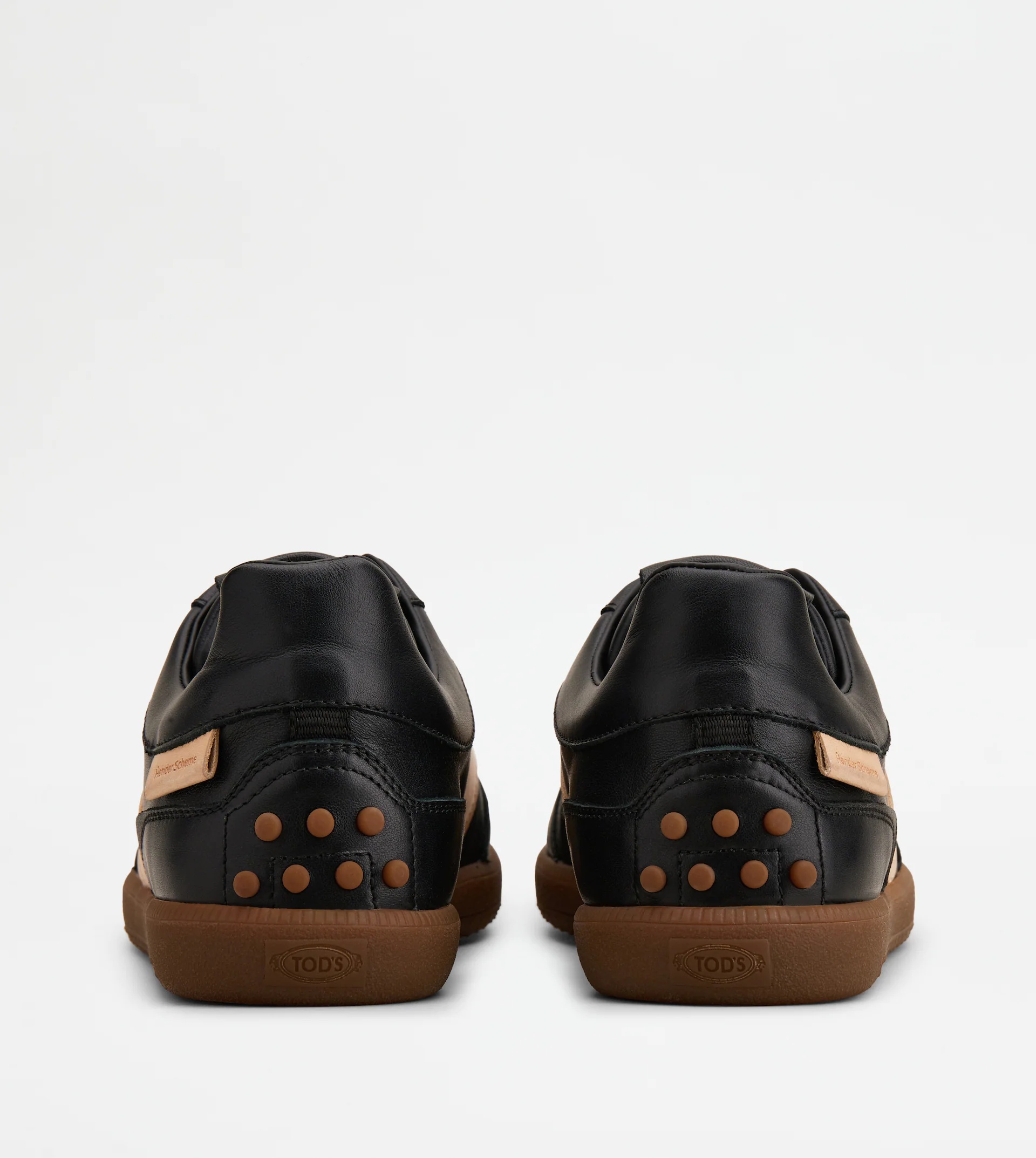 TOD'S TABS SNEAKERS IN LEATHER - BLACK - 3