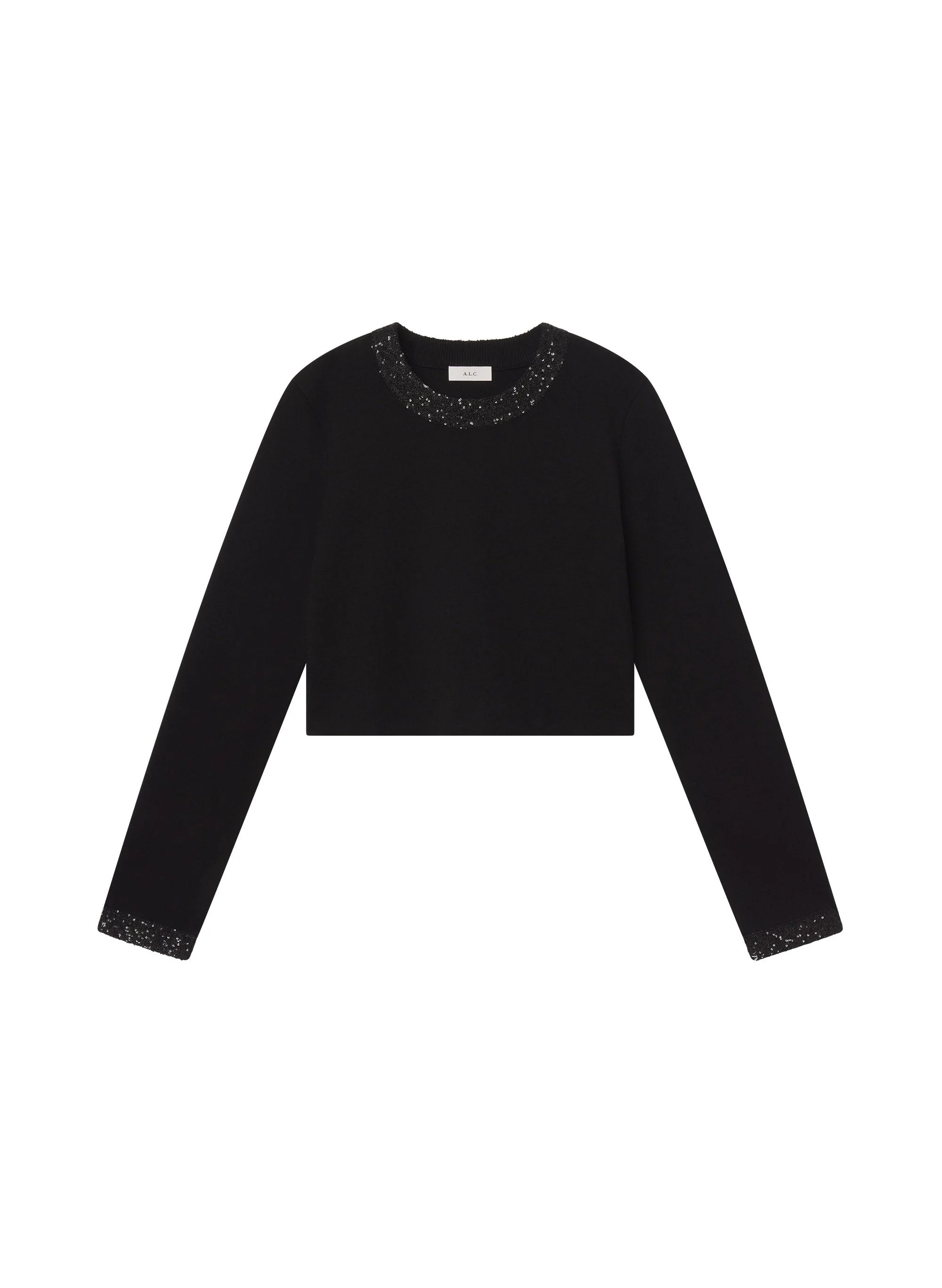 Marley Sequin Compact Knit Top - 1
