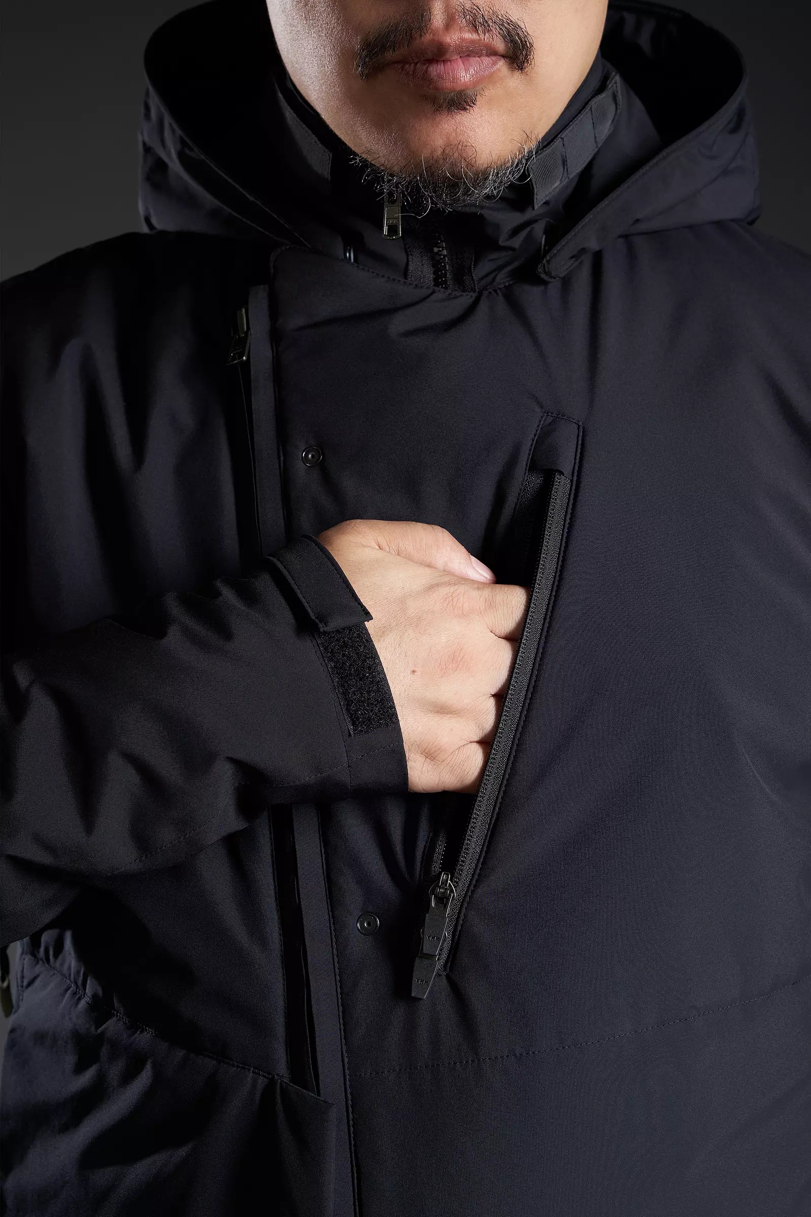 J68-PL 2L Gore-Tex Windstopper® Primaloft®  Rider Jacket Black - 37