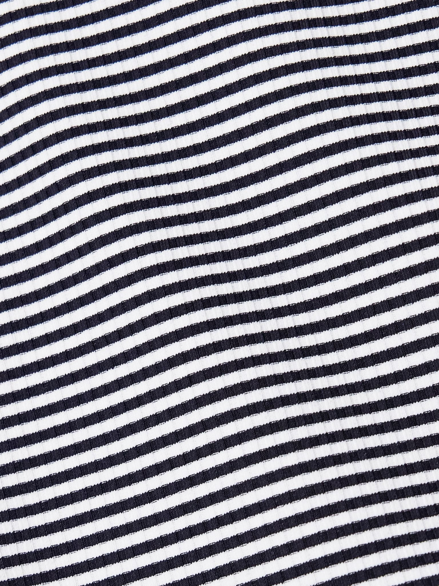 Uno striped ribbed swimsuit Black - 4