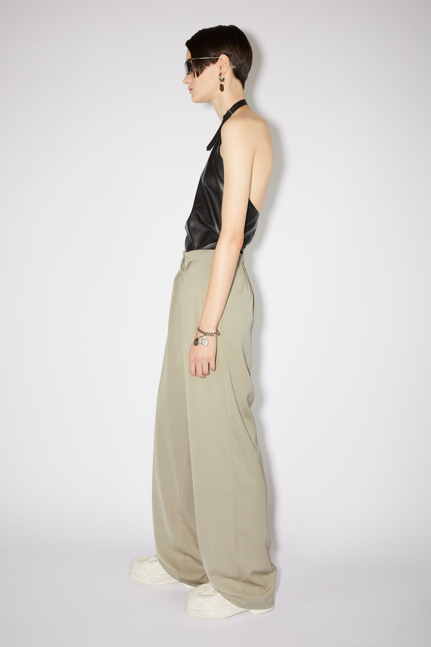 Tailored trousers - Sage green - 4