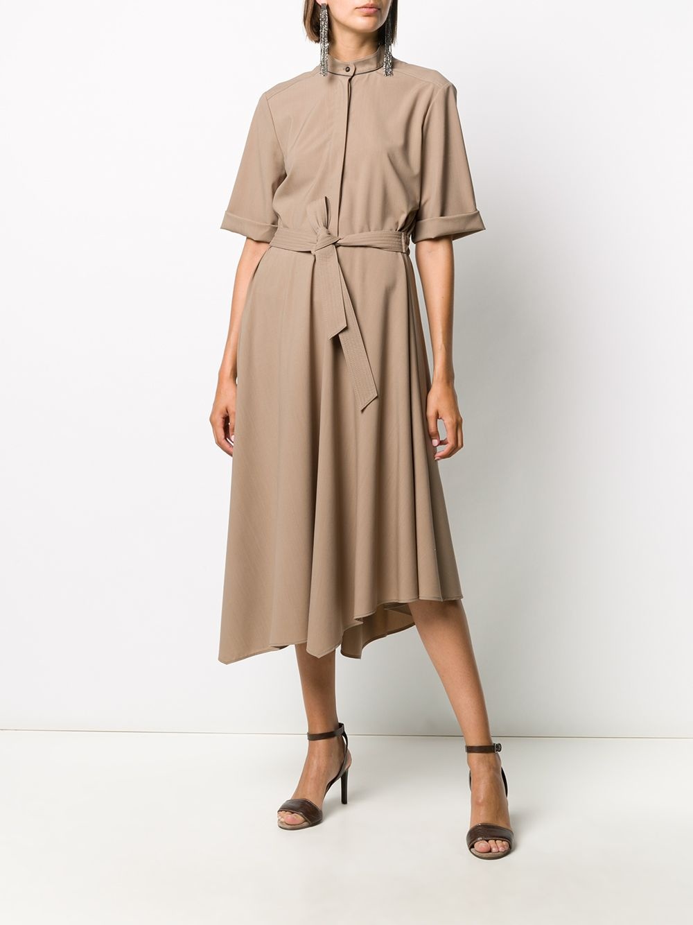 tie-waist shirt dress - 2