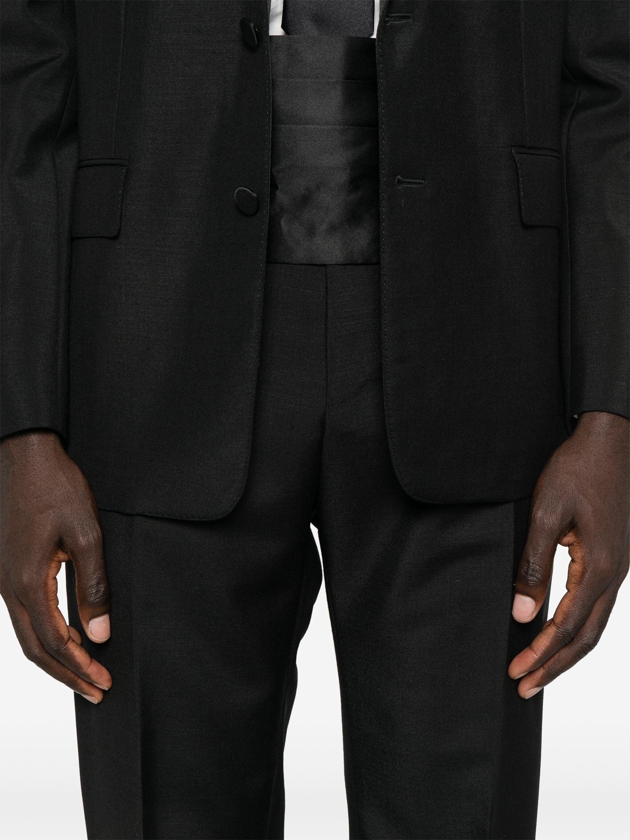 Satin-trim Suit - 3