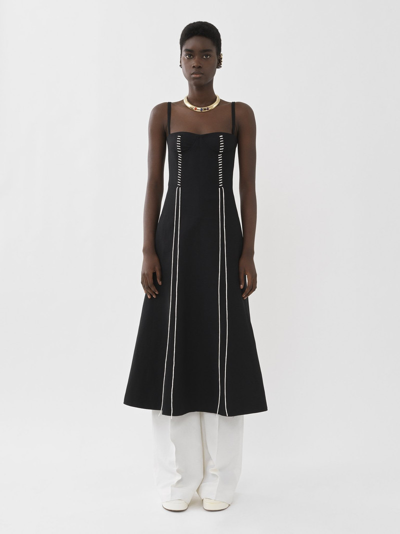Chloé PINAFORE MIDI DRESS outlook