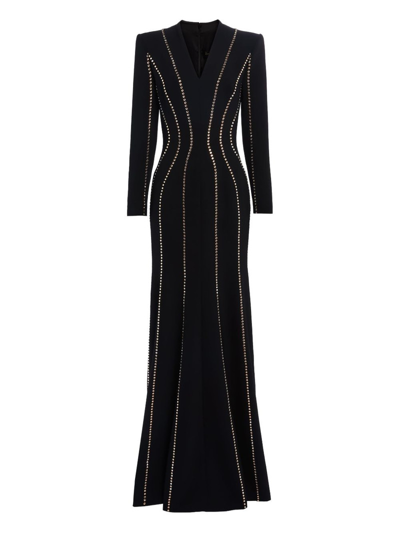 Victoire rhinestone-embellished maxi gown 1