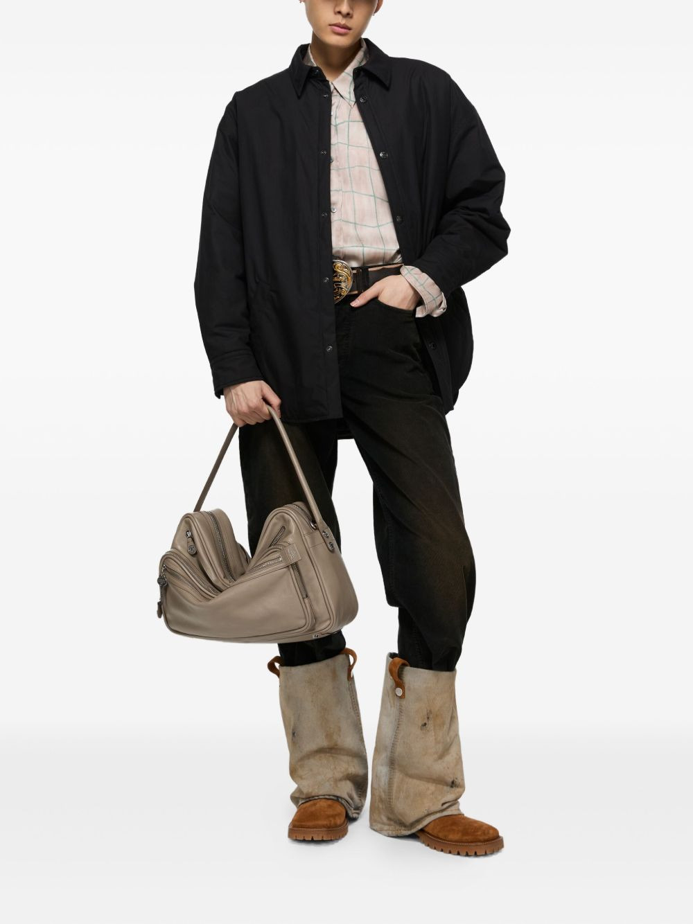 cotton padded shirt jacket - 2