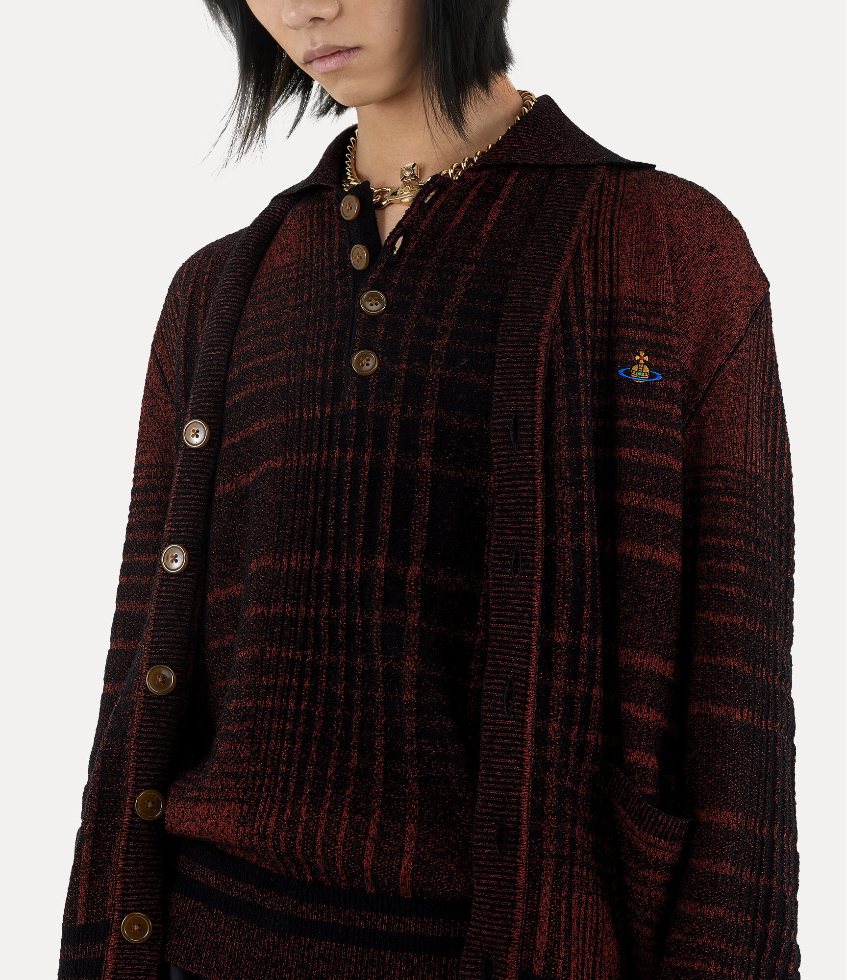 Vivienne Westwood｜CARDIGANS (CHECK CARDIGAN (3803002C K Vivienne Westwood CHECK CARDIGAN | REVERSIBLE