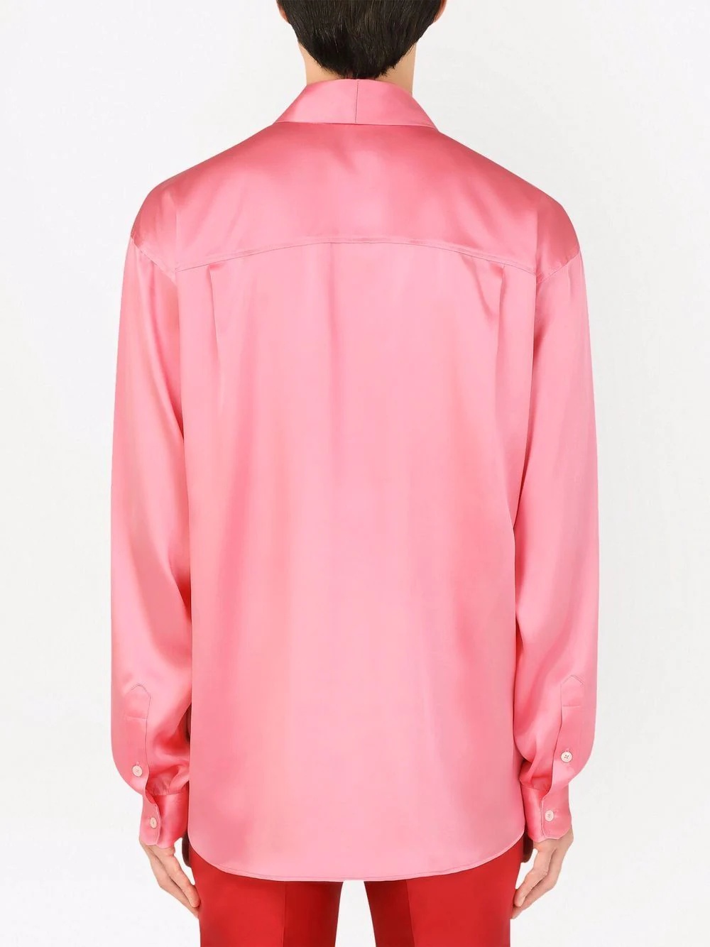 open-front draped shirt - 4