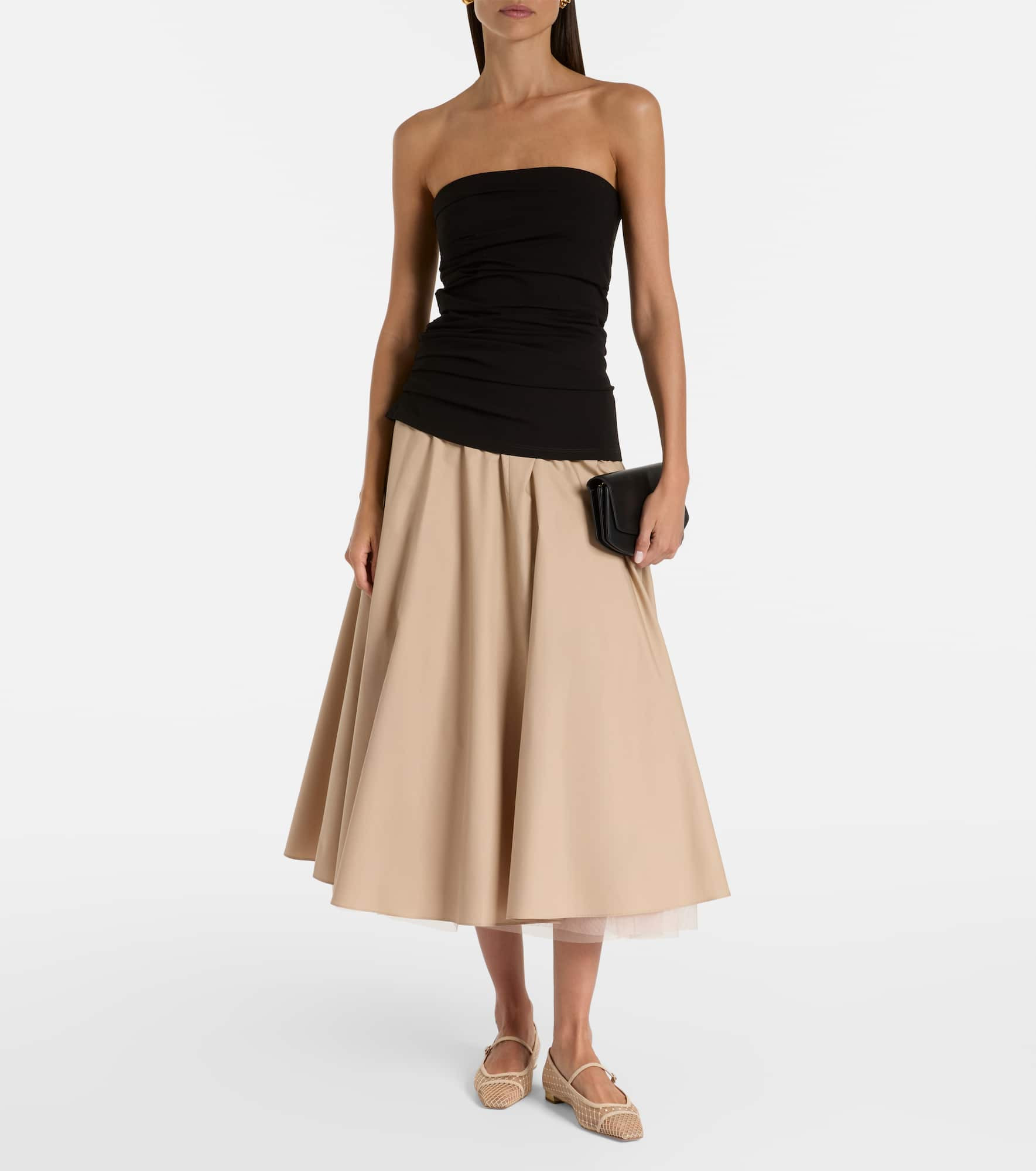 Juliette suede-trimmed Mary Jane flats - 3