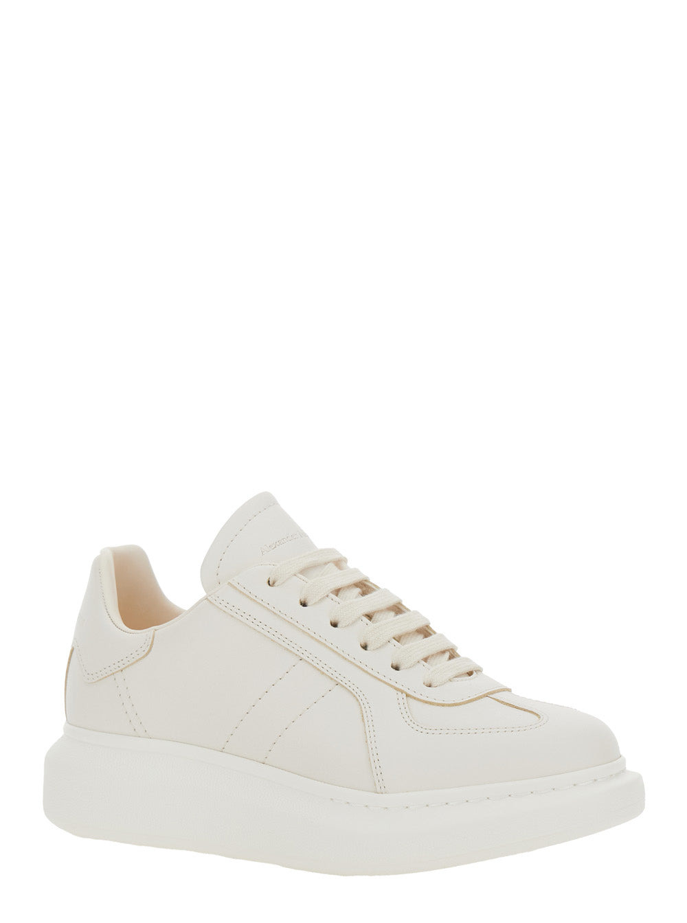 Alexander Mcqueen Women White Sneakers With Logo Patch On The Tongue And Embossed Logo On The Heel I - 2