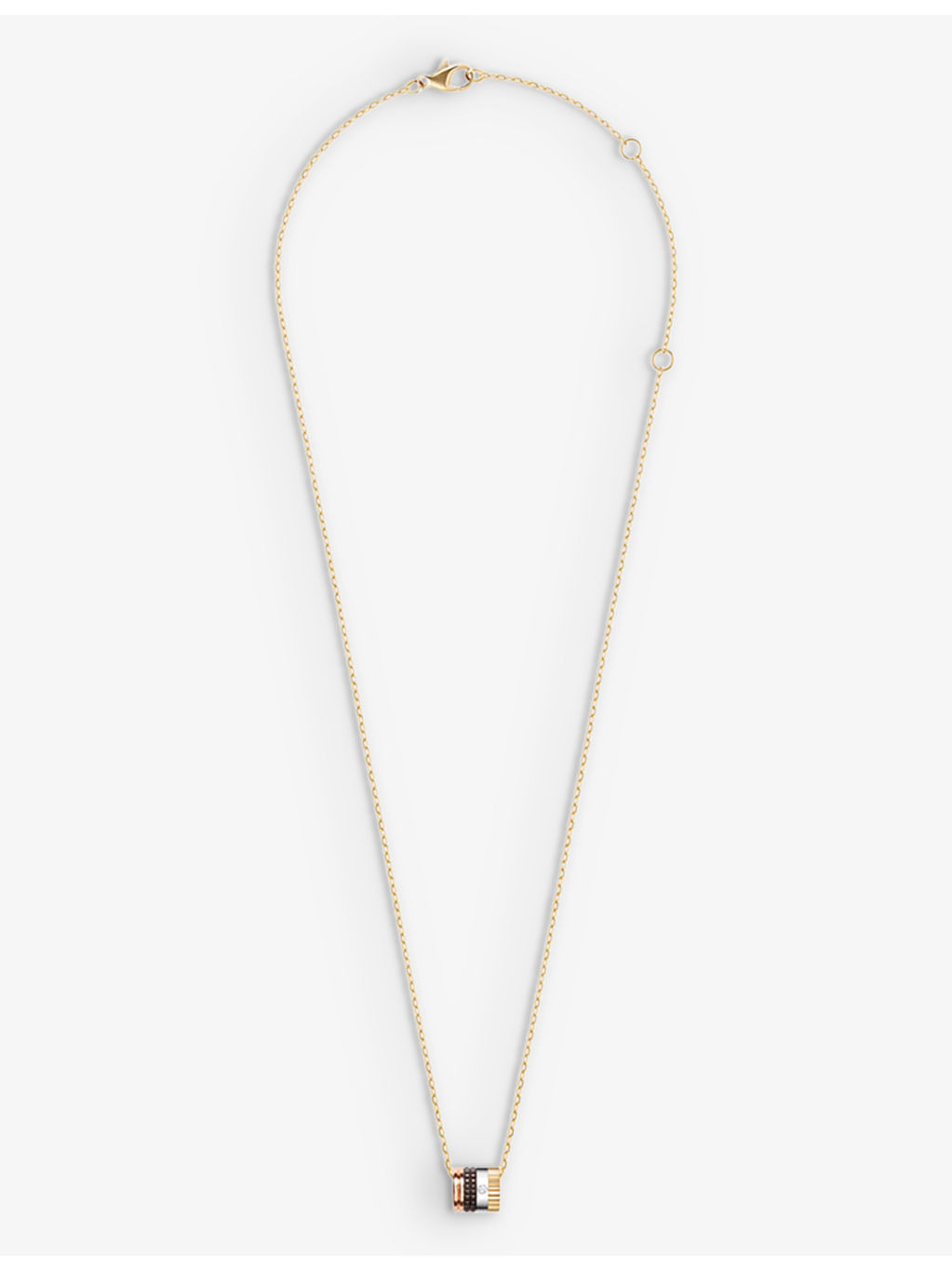 Quatre Classique 18ct yellow, white and rose-gold and diamond necklace - 1