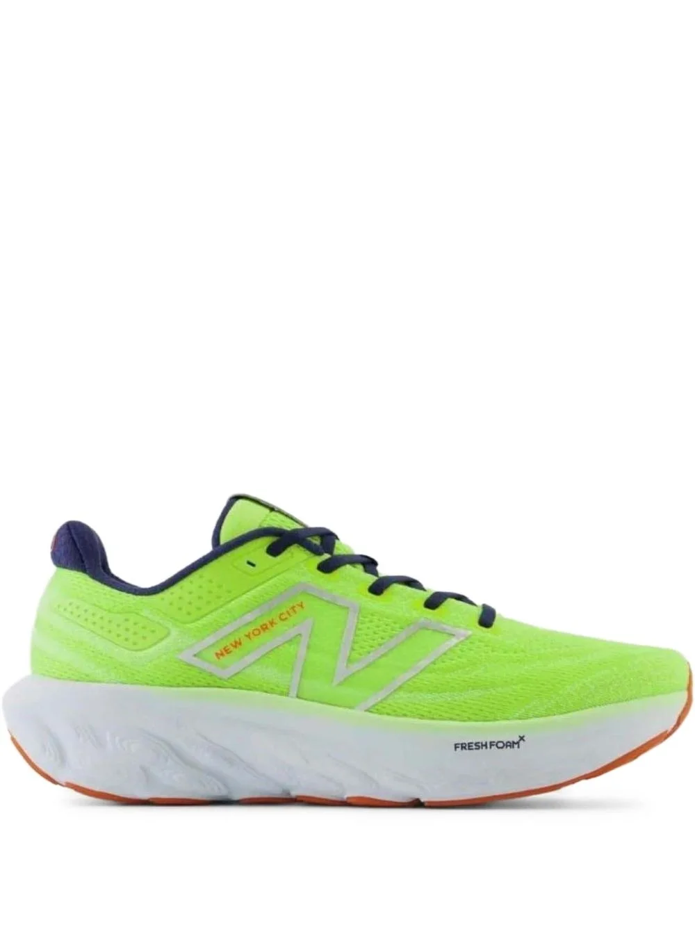 1080V13 "TCS NYC Marathon - Thirty Watt/Bleached Lime Glow/Navy" sneakers - 1