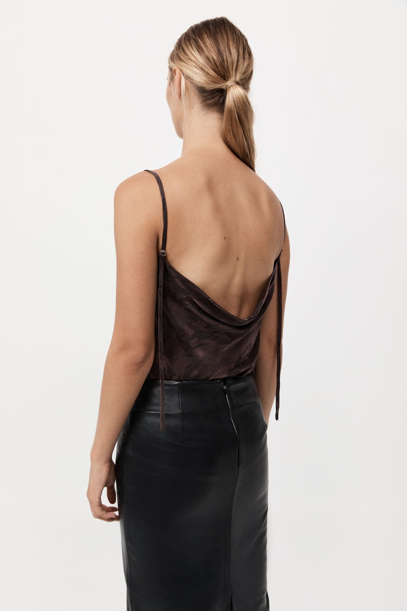 Bias Slip Cami - Chocolate Plum 4