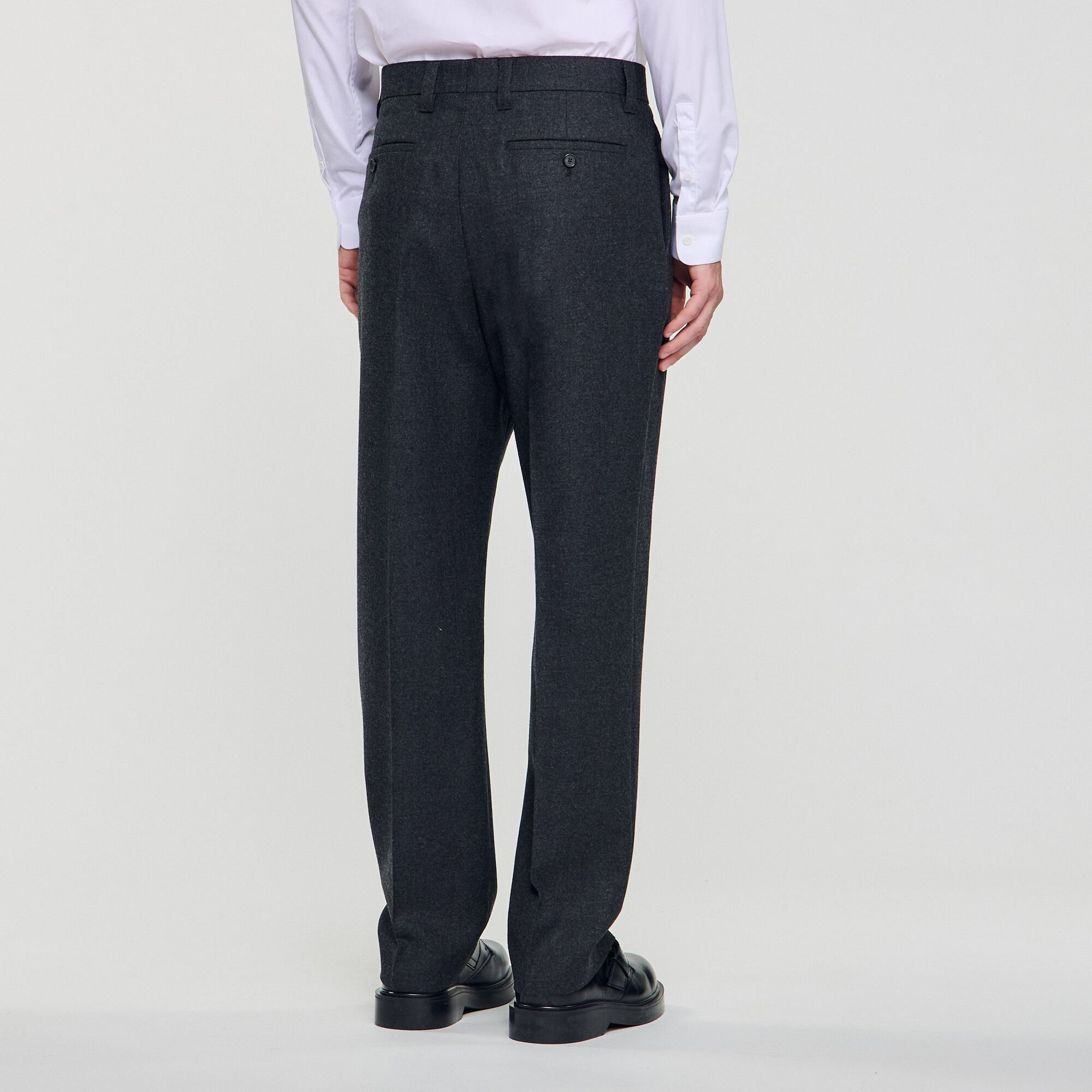 WOOL SUIT TROUSERS - 5