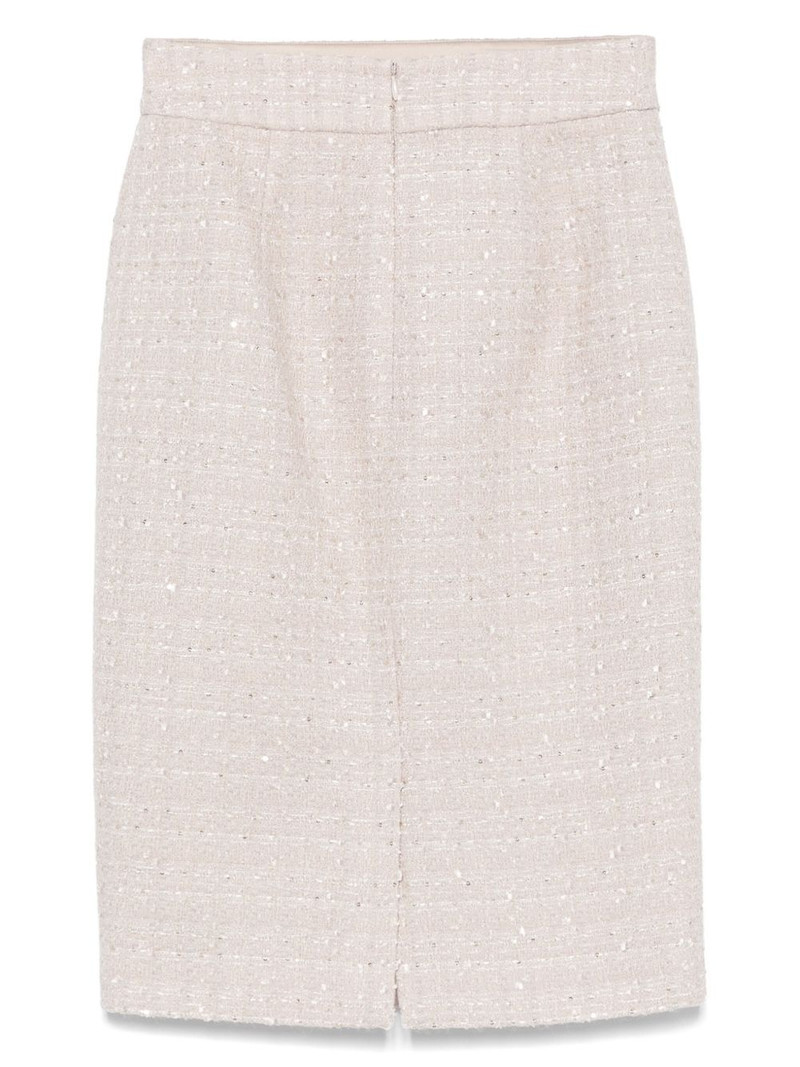 EMPORIO ARMANI tweed midi skirt outlook