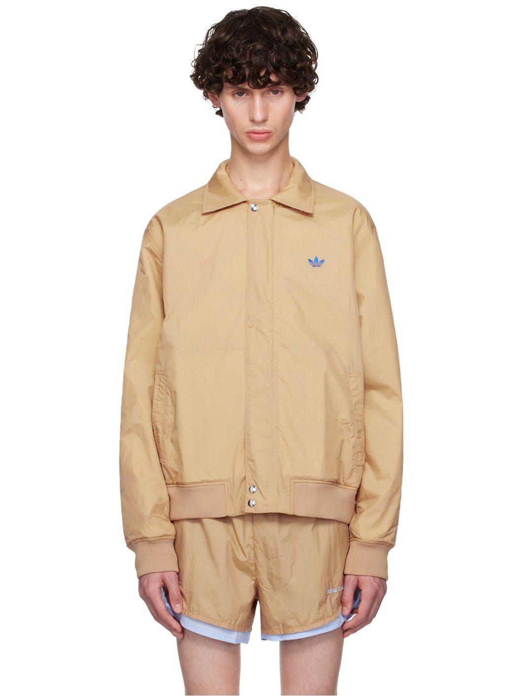 Beige adidas Originals Edition Harris Reversible Jacket - 1