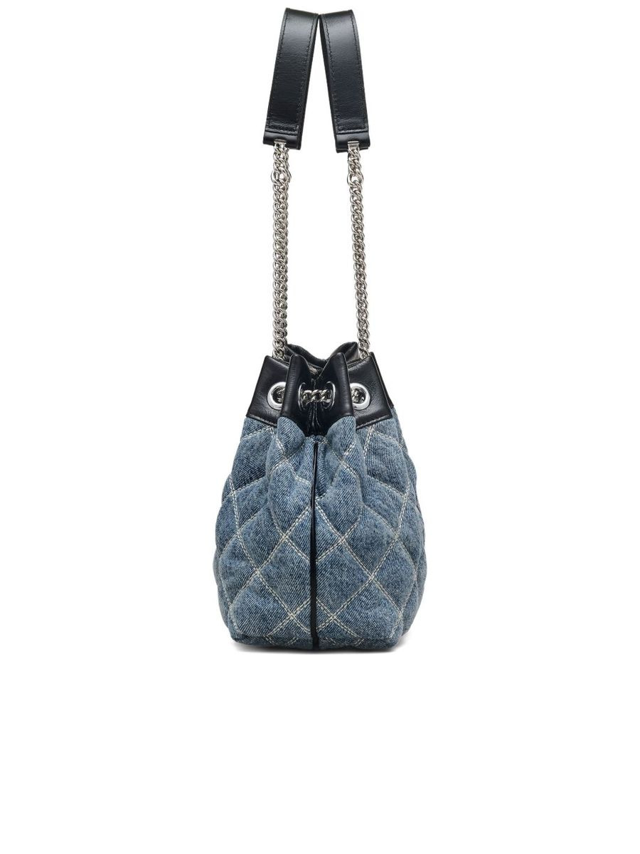 The Quilted Denim Chain Sack - 7